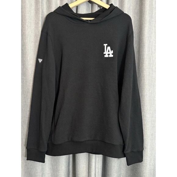 Los Angeles Dodgers NWT Marathon Hoodie Levelwear Size Medium Mens Black - Picture 6 of 7